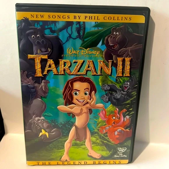 Fox Media Tarzan Ii Dvd 205 Disney Phil Collins Songs Poshmark